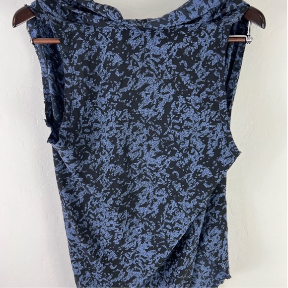 Piperlime Collection Blue Black Abstract Print Sleeveless Midi Dress Size S - Picture 10 of 10